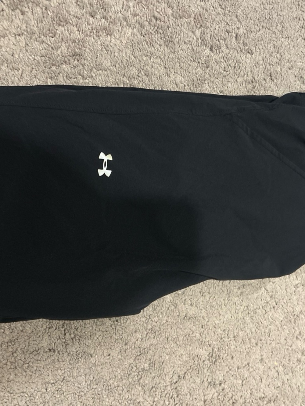Under Armour Black Athletic Pants with Logo